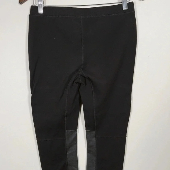 Madewell Black  Faux Leather Panel Pants - Picture 11 of 13